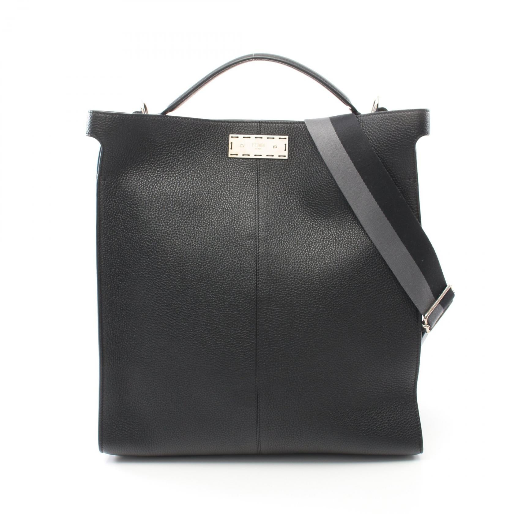 Fendi Peekaboo X-Lite Fit Leather Tote Bag