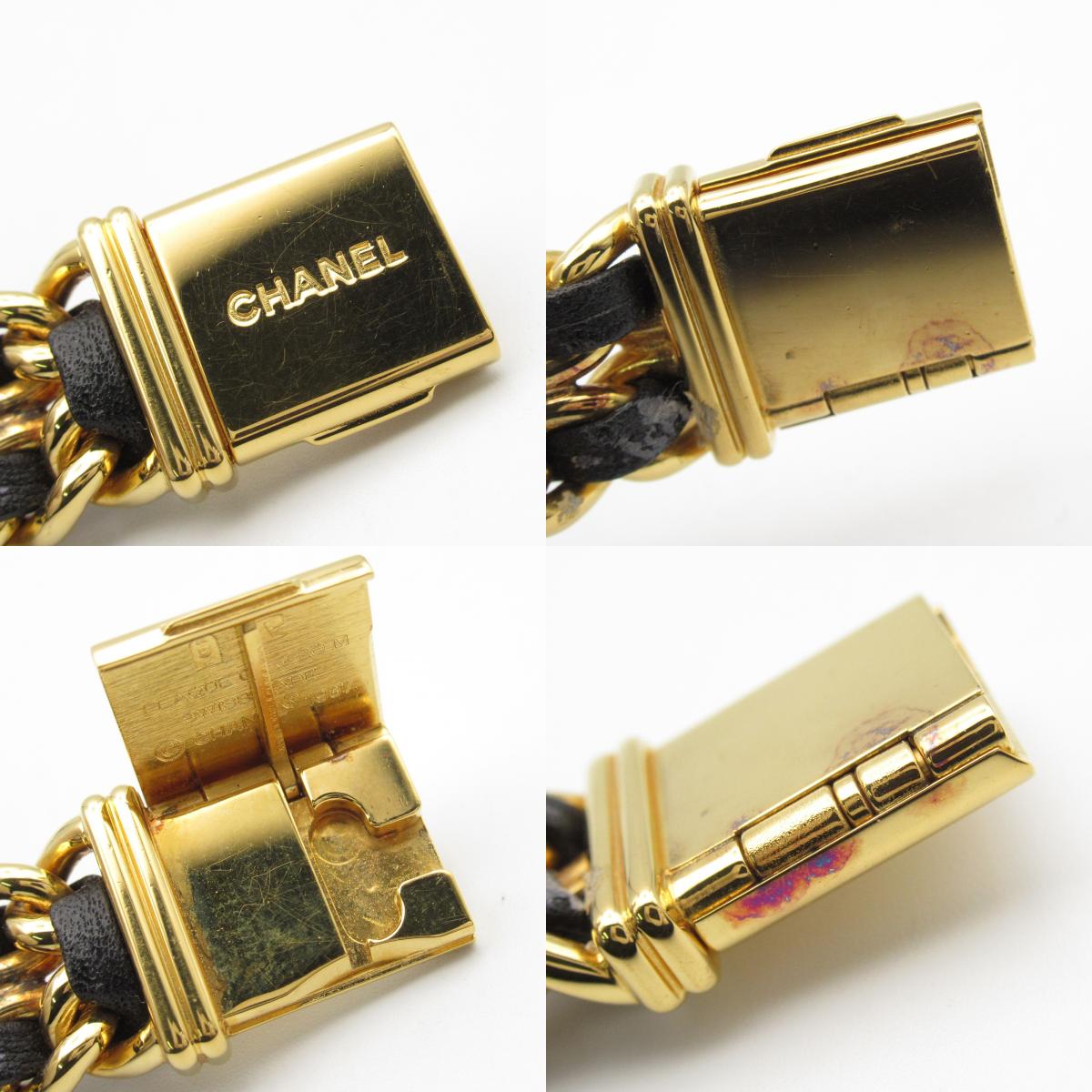 Chanel Premiere S Watch Gold Plated Leather