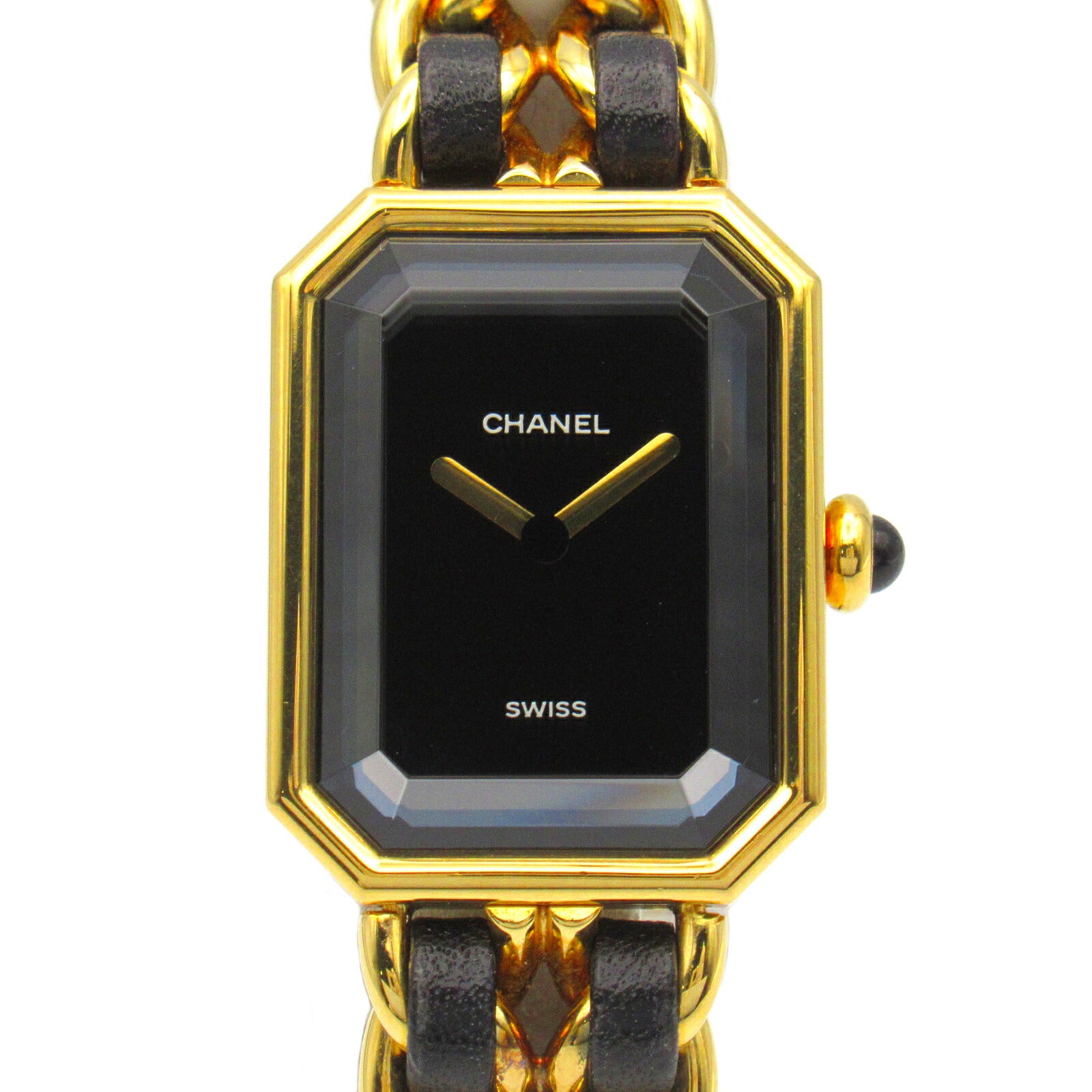 Chanel Premiere S Watch Gold Plated Leather