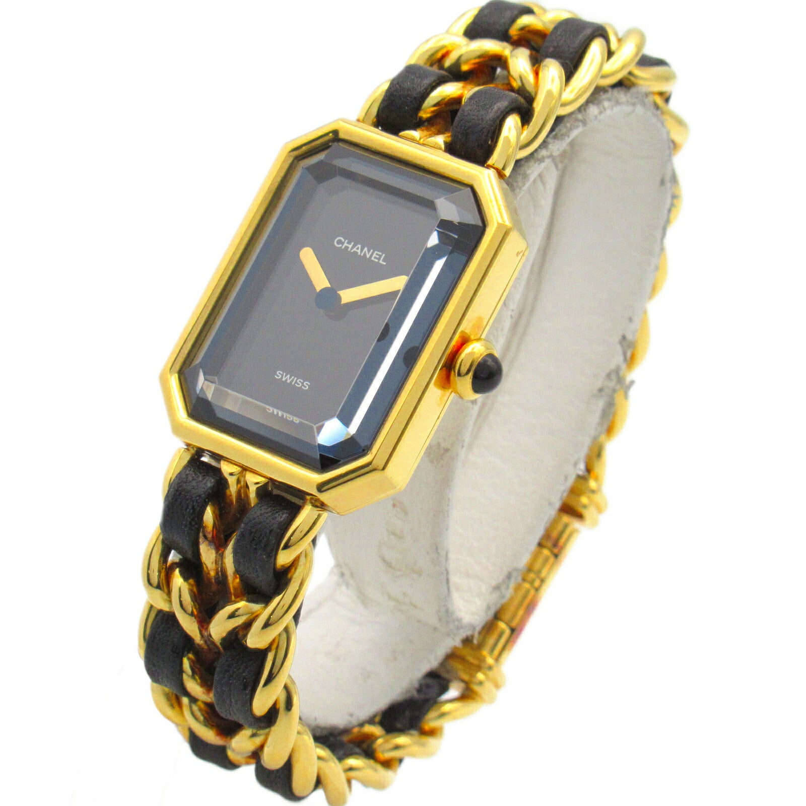 Chanel Premiere S Watch Gold Plated Leather