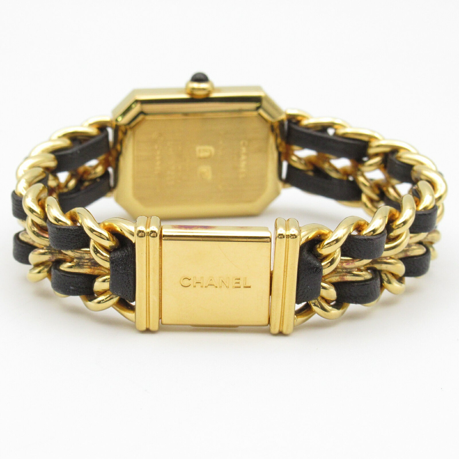 Chanel Premiere S Watch Gold Plated Leather