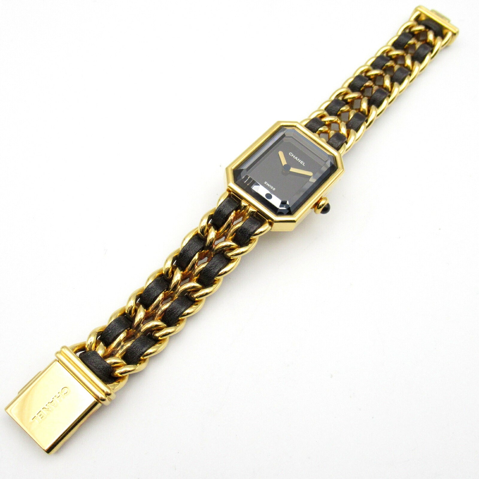 Chanel Premiere S Watch Gold Plated Leather