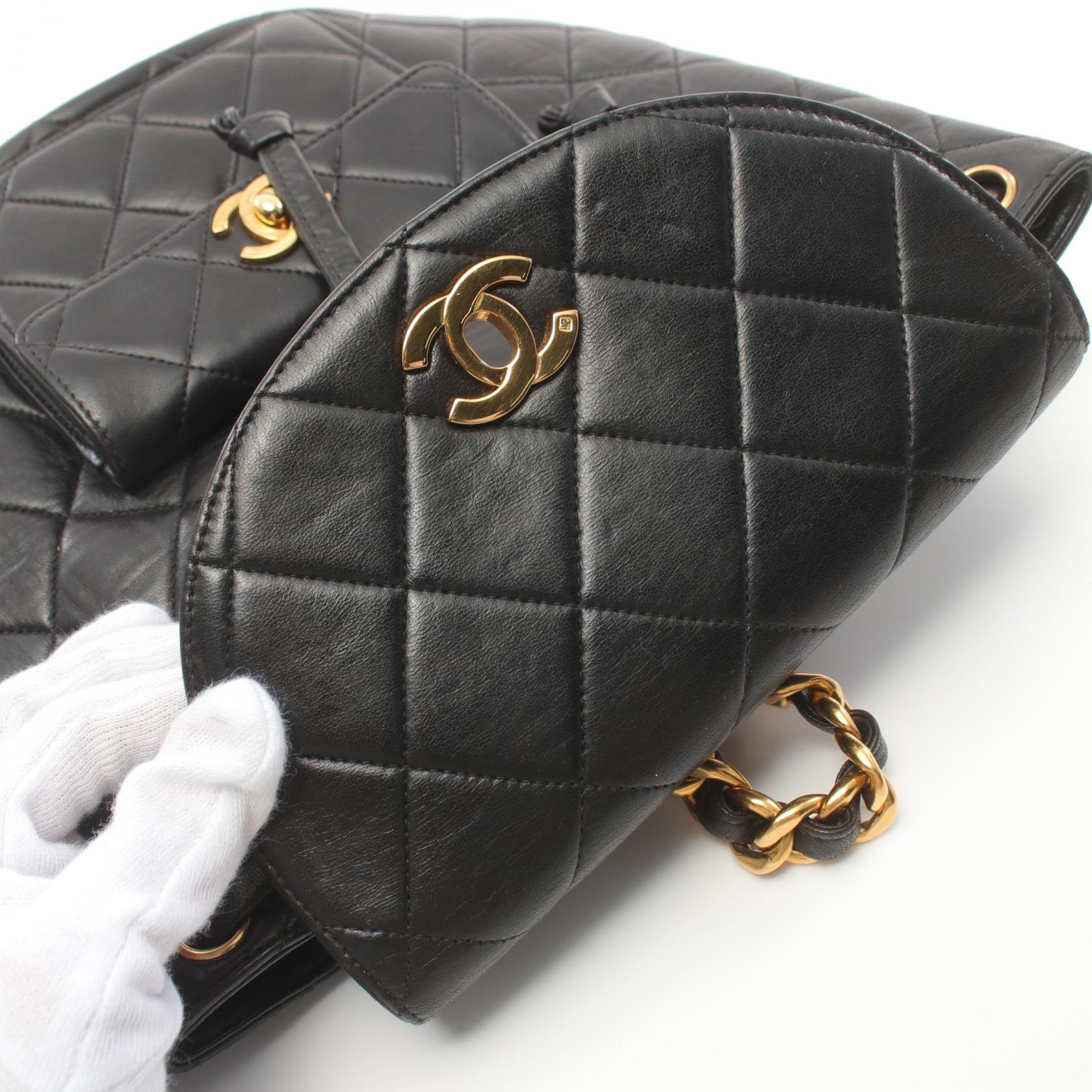 Chanel Matelasse Lambskin Backpack Black