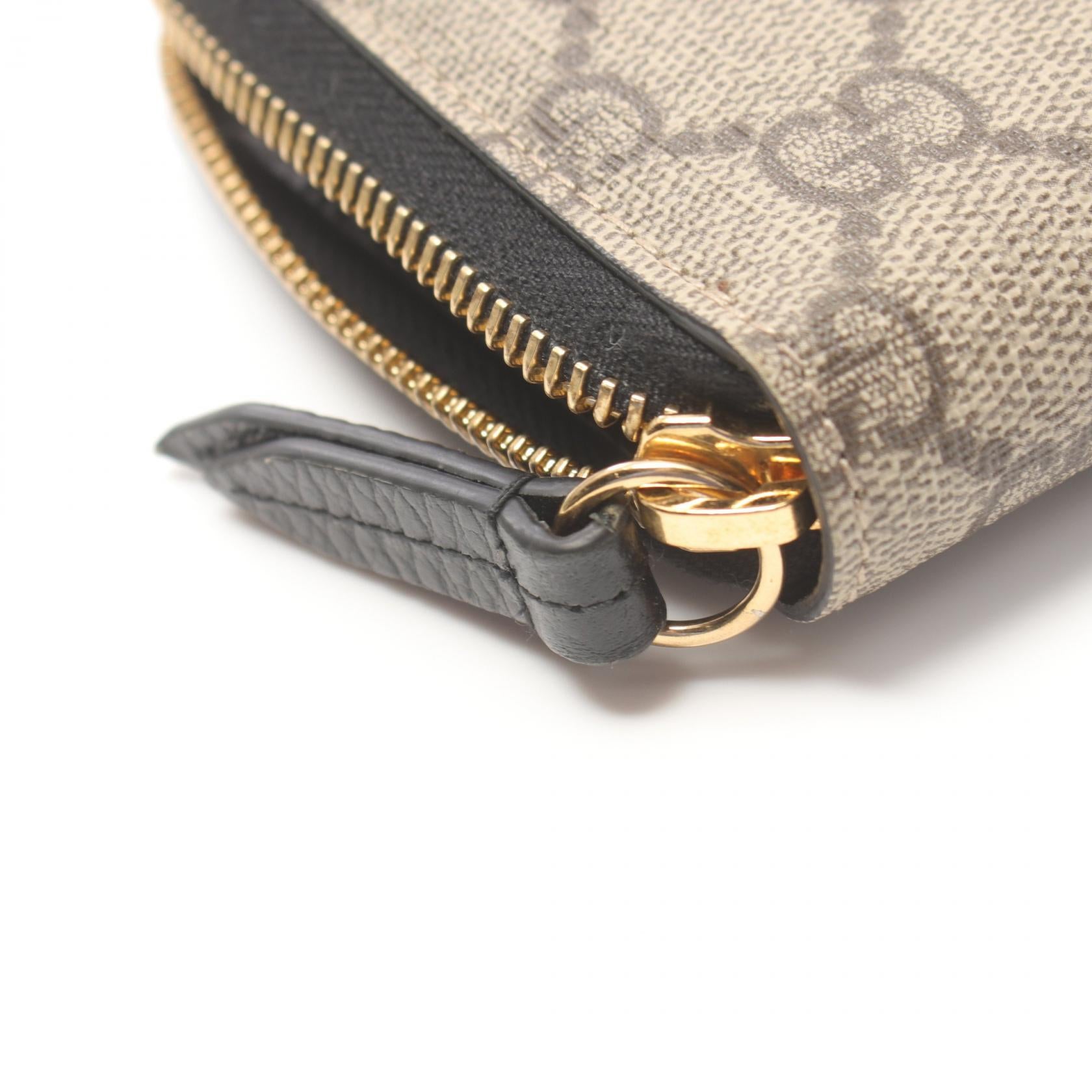 Gucci GG Marmont Round Wallet Beige/Black