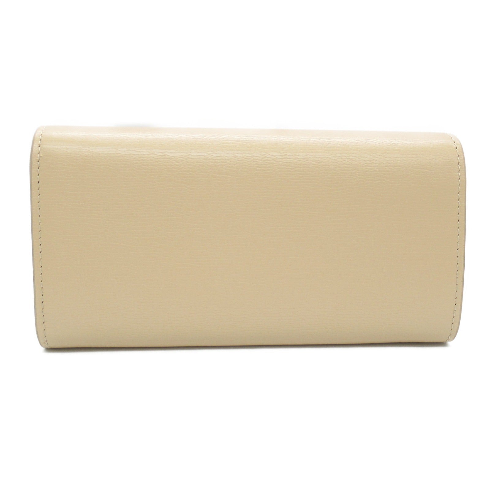 Gucci Beige Leather Bifold Long Wallet