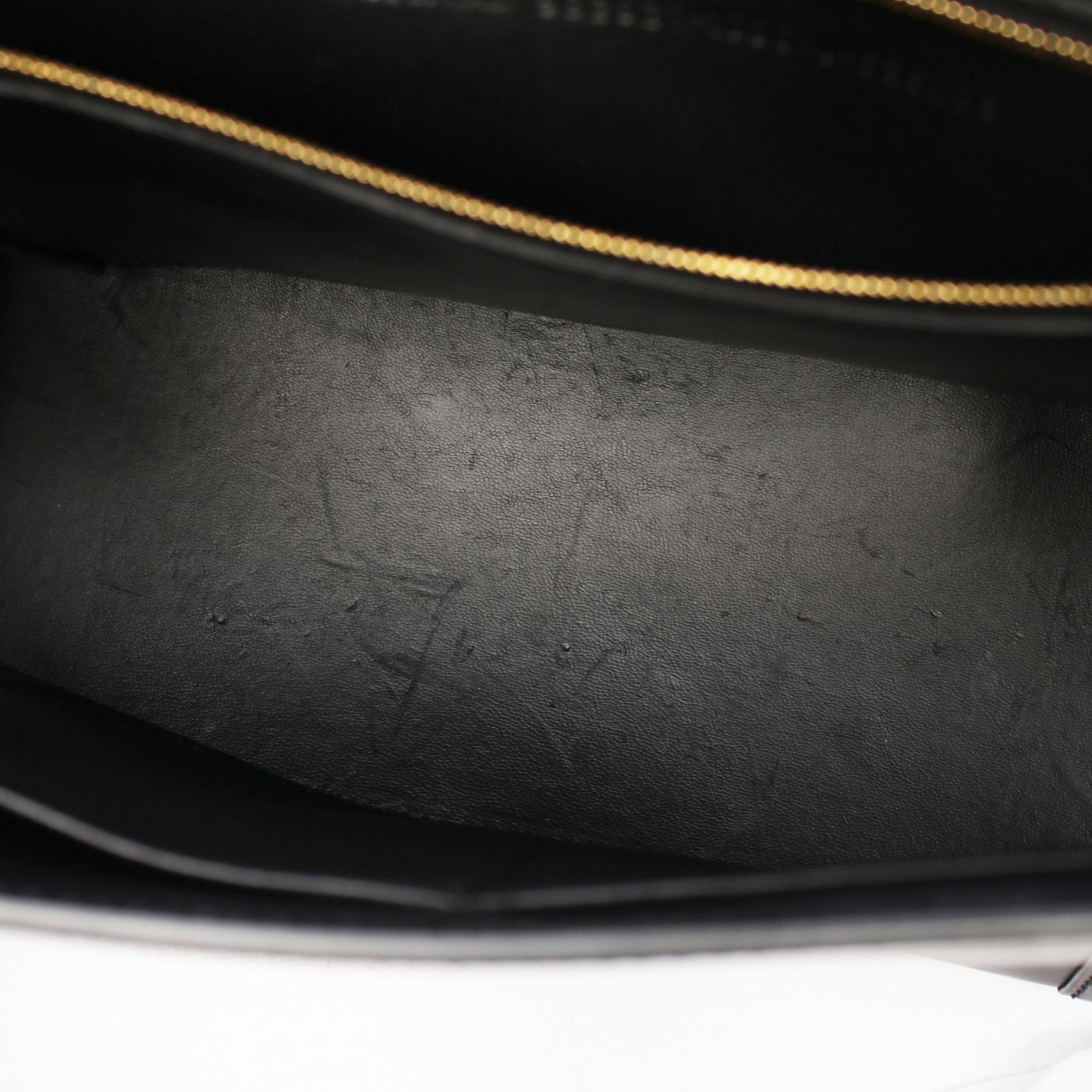 Balenciaga Hourglass Leather Handbag Black