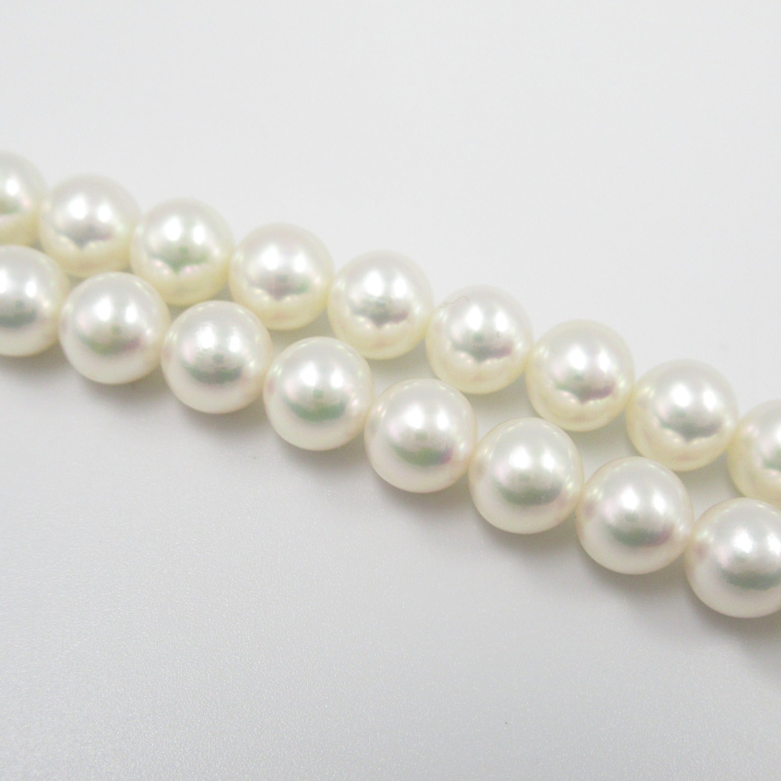 MIKIMOTO Akoya Pearl Double Necklace Silver 925