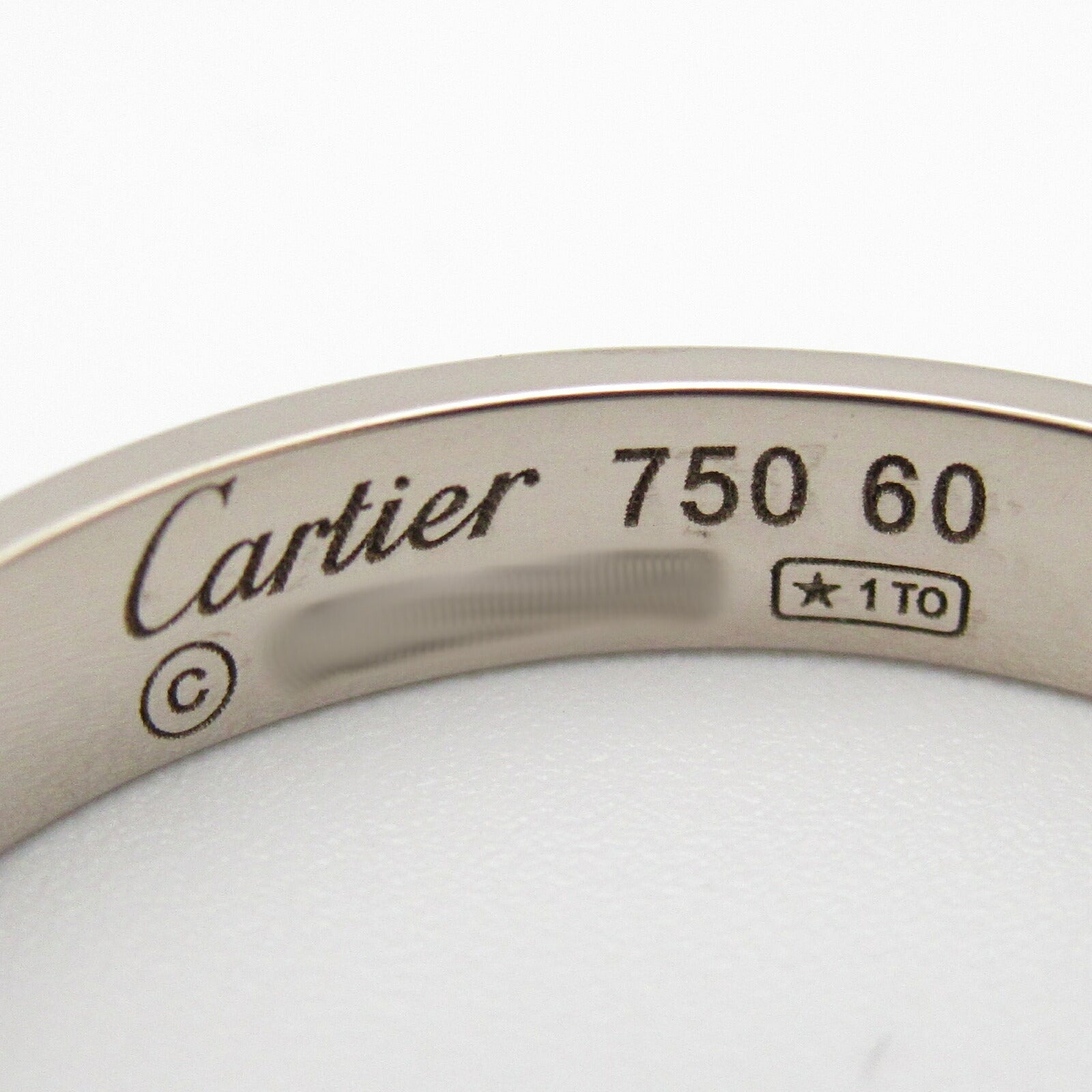 Cartier Mini Love Ring K18WG White Gold