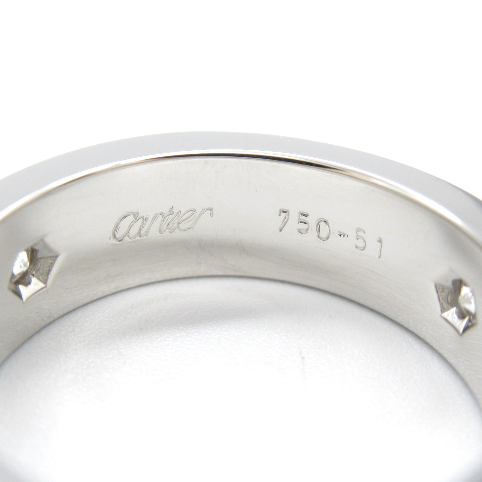 Cartier Love Ring 3PD K18WG Diamond