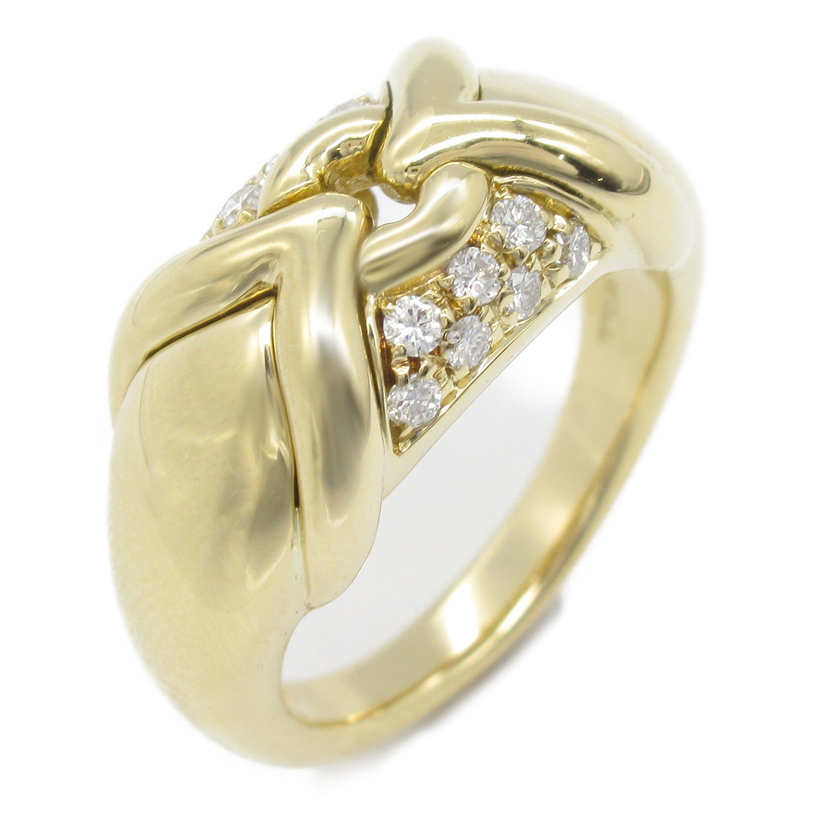 Bvlgari K18 Yellow Gold Diamond Ring