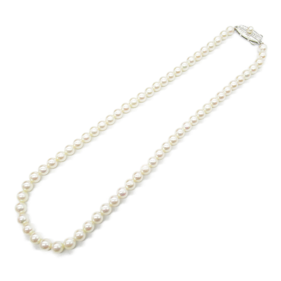 MIKIMOTO Akoya Pearl Silver Necklace