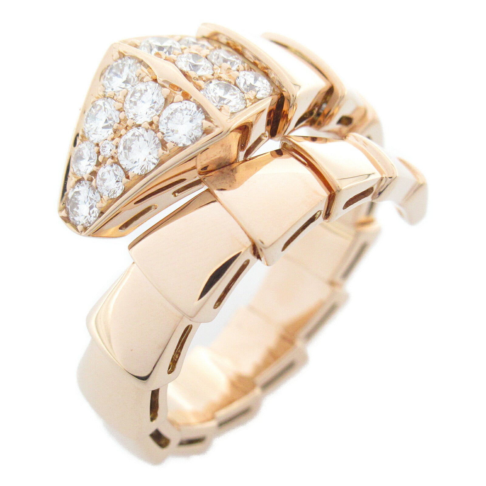 Bvlgari Serpenti Viper M Ring K18PG Diamond