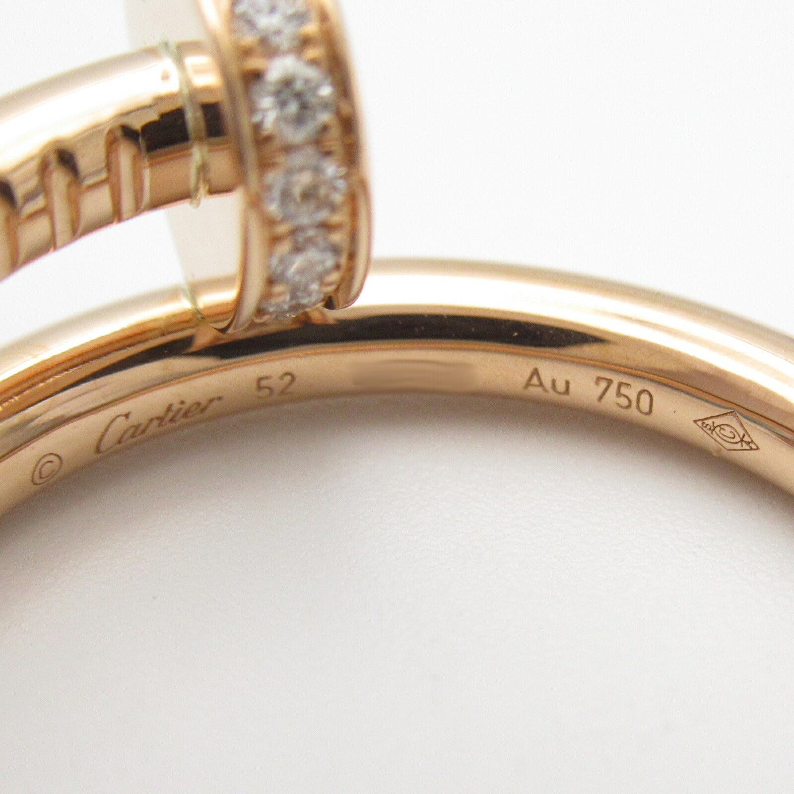 Cartier K18PG Pink Gold Diamond Ring