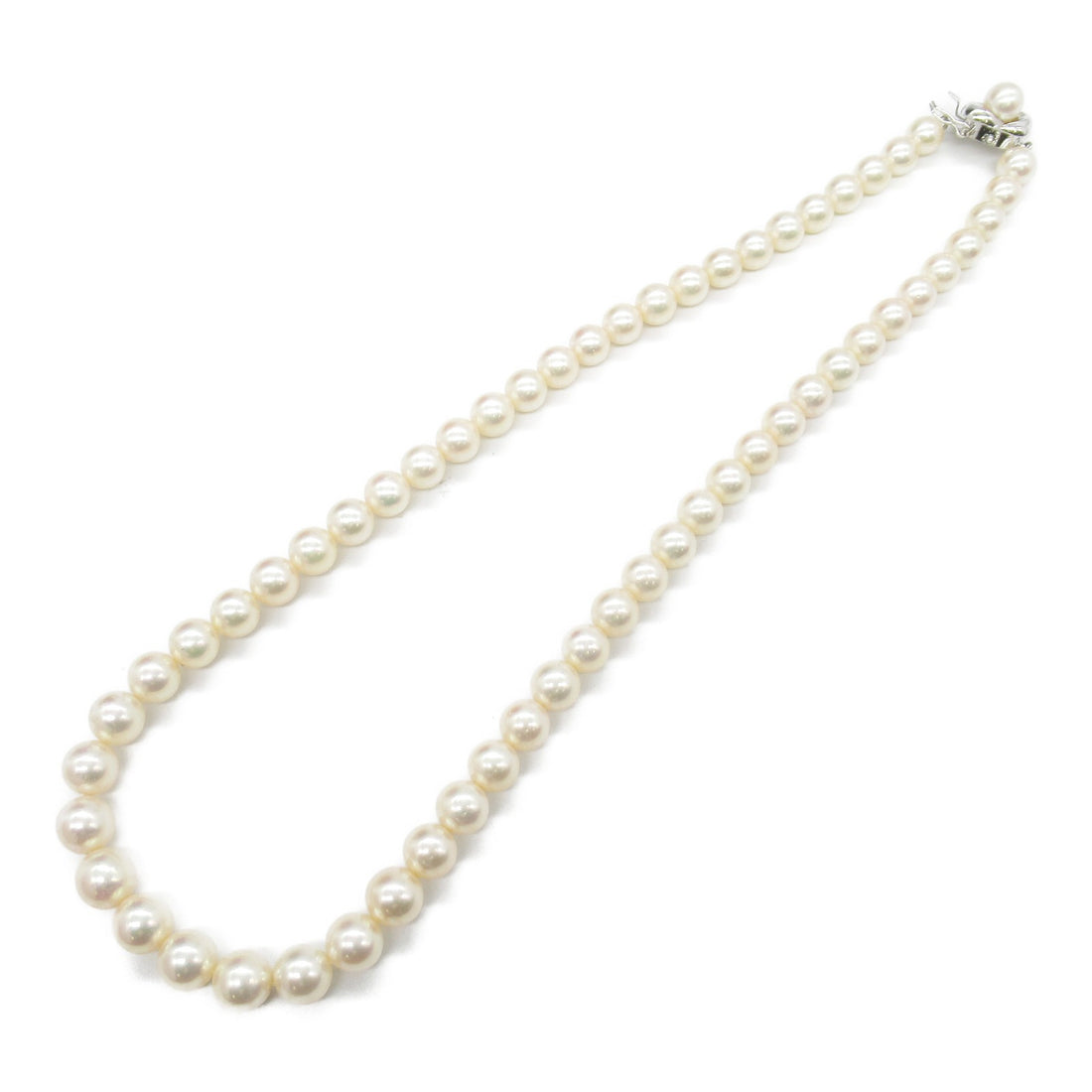 Tasaki Akoya Pearl Silver Necklace Jewelry