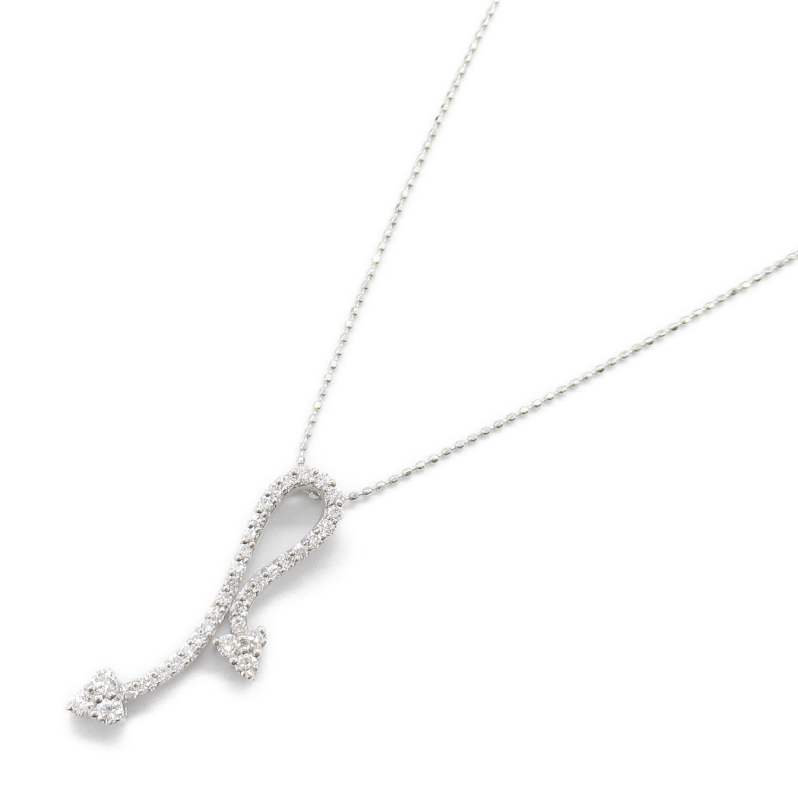 K18WG White Gold Diamond Necklace