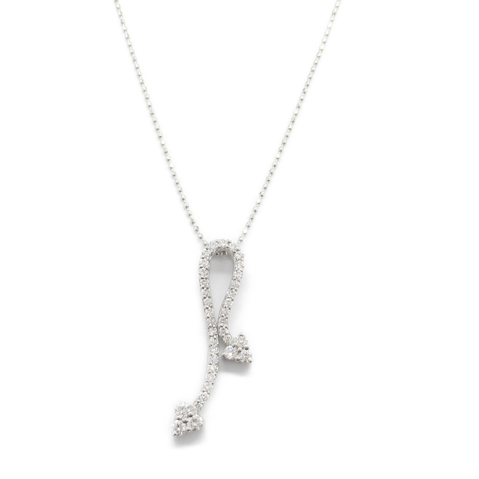 K18WG White Gold Diamond Necklace