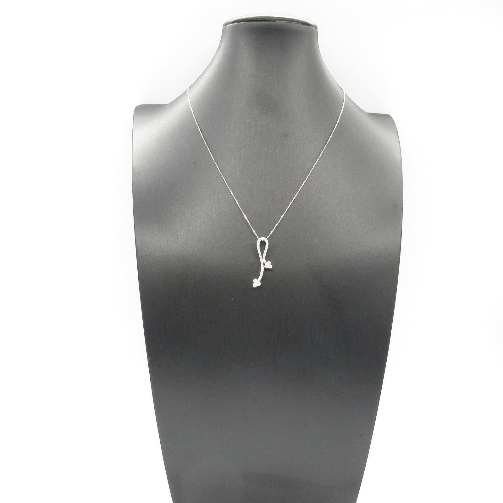 K18WG White Gold Diamond Necklace