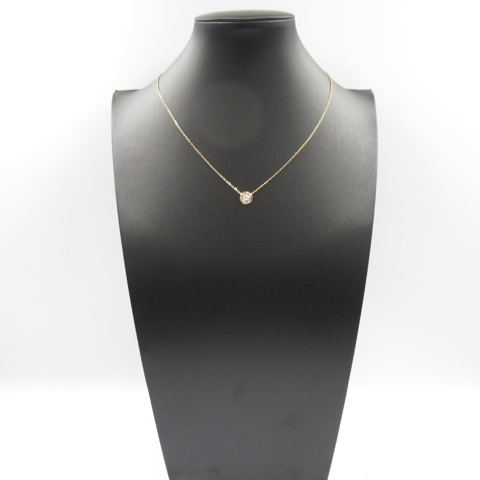 Cartier Trinity Diamond Necklace K18 Gold