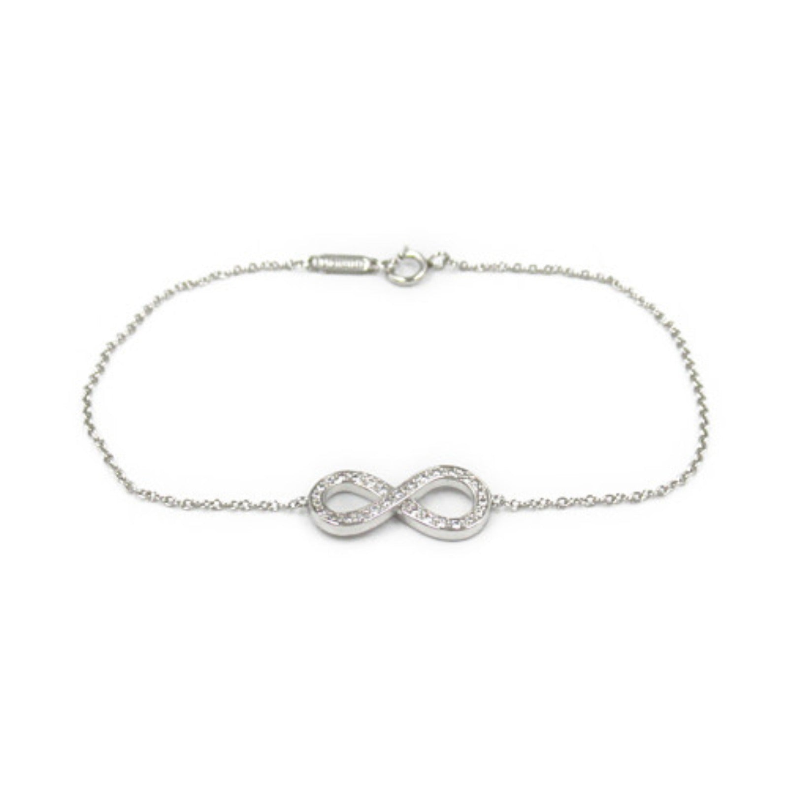 Tiffany & Co Infinity Diamond Bracelet Pt950 Platinum