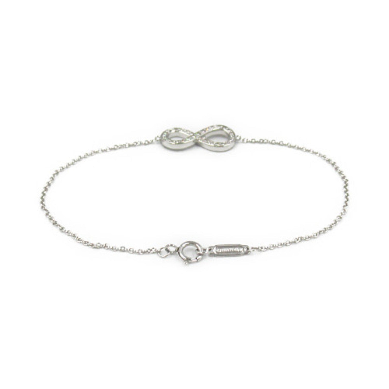 Tiffany & Co Infinity Diamond Bracelet Pt950 Platinum