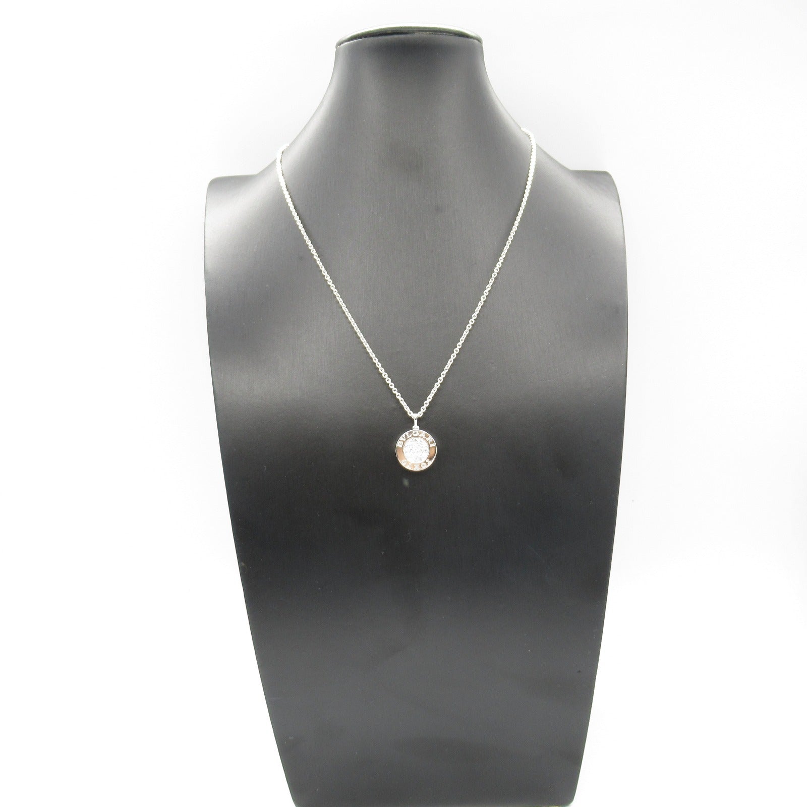 Bvlgari Diamond Onyx Necklace K18WG