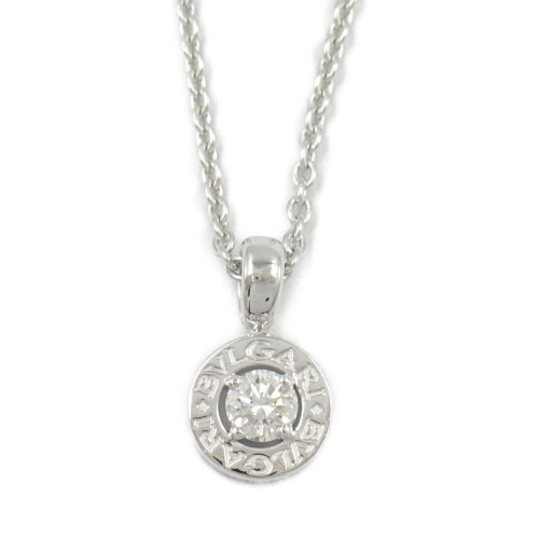 Bvlgari Diamond Necklace K18WG White Gold