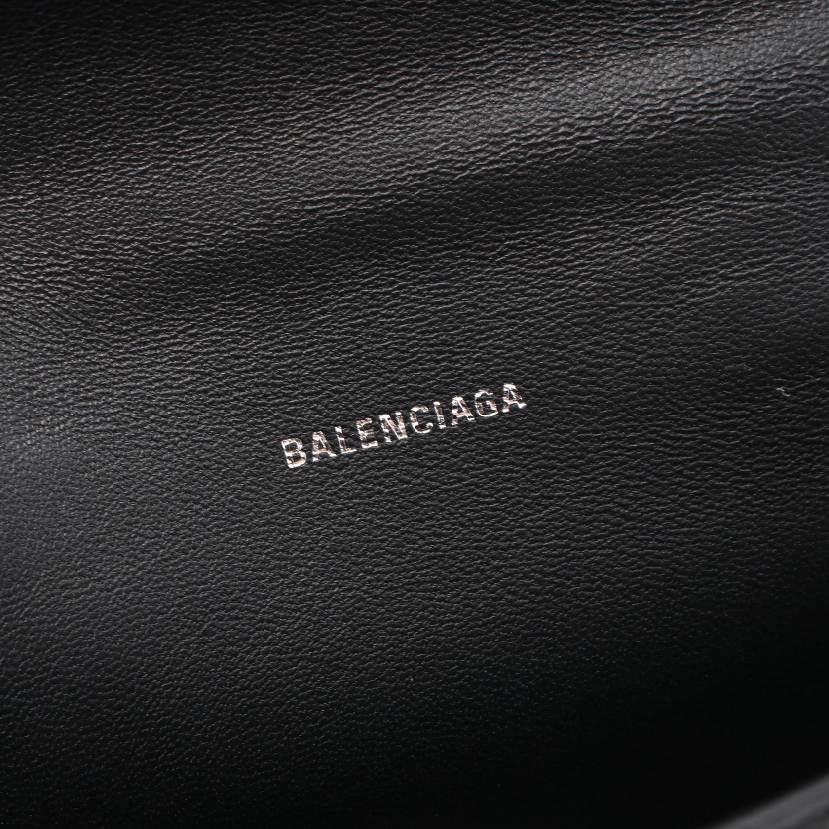 Balenciaga Hourglass XS Leather Handbag Black