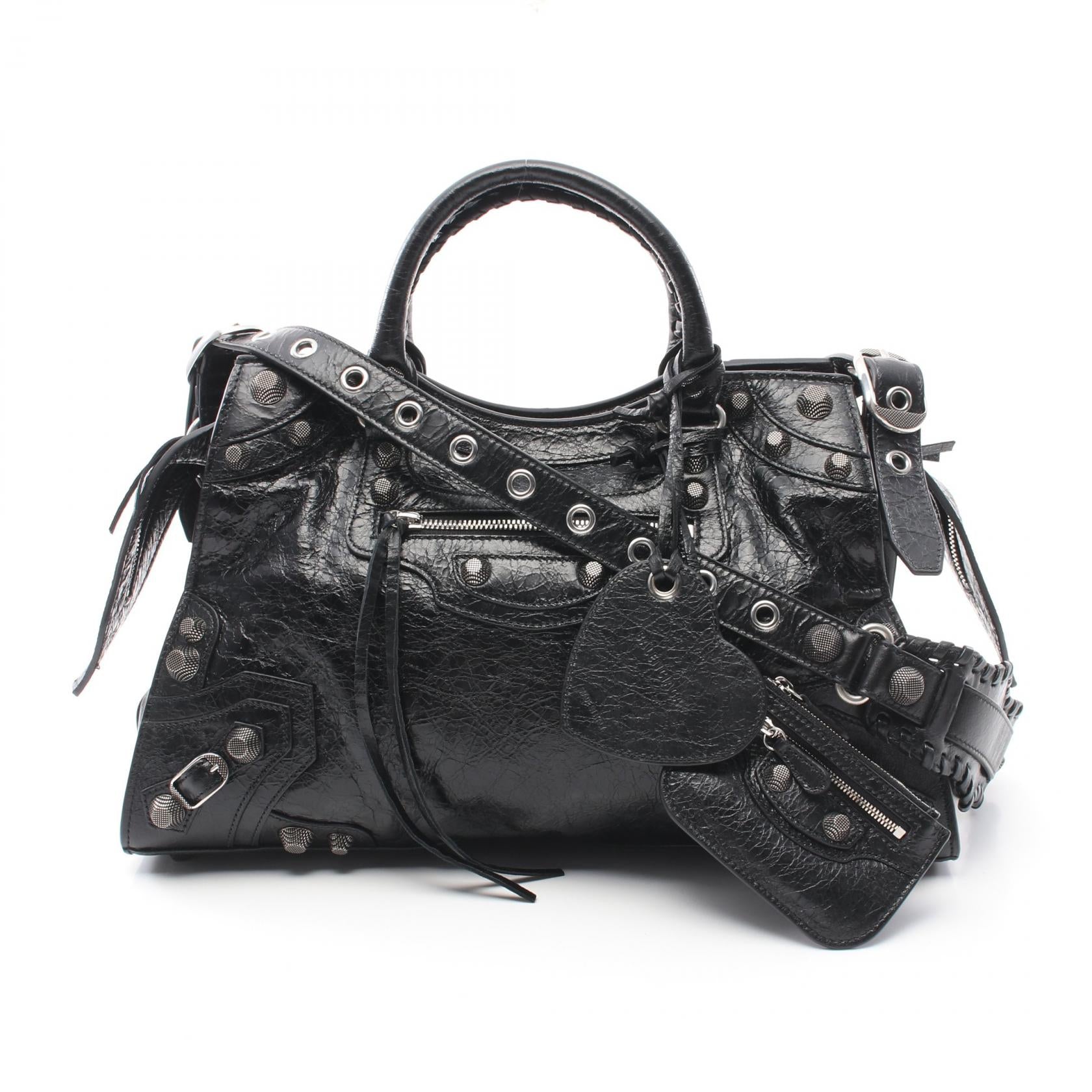 Balenciaga Neo Cagole City Leather Handbag