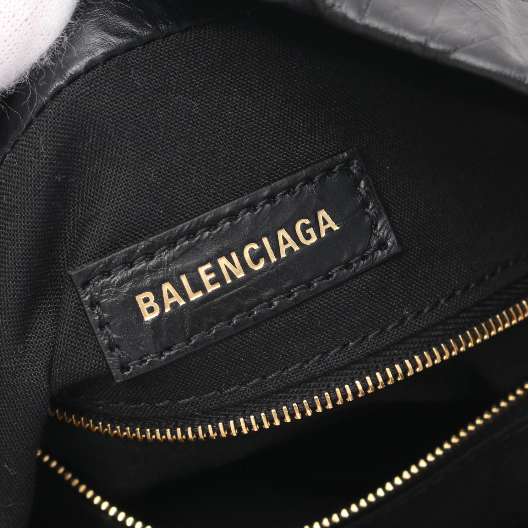 Balenciaga Crush Small Leather Tote Bag