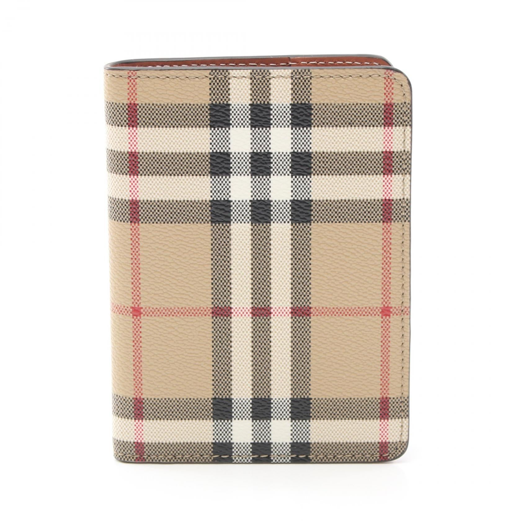 Burberry Archive Check Card Case PVC Canvas