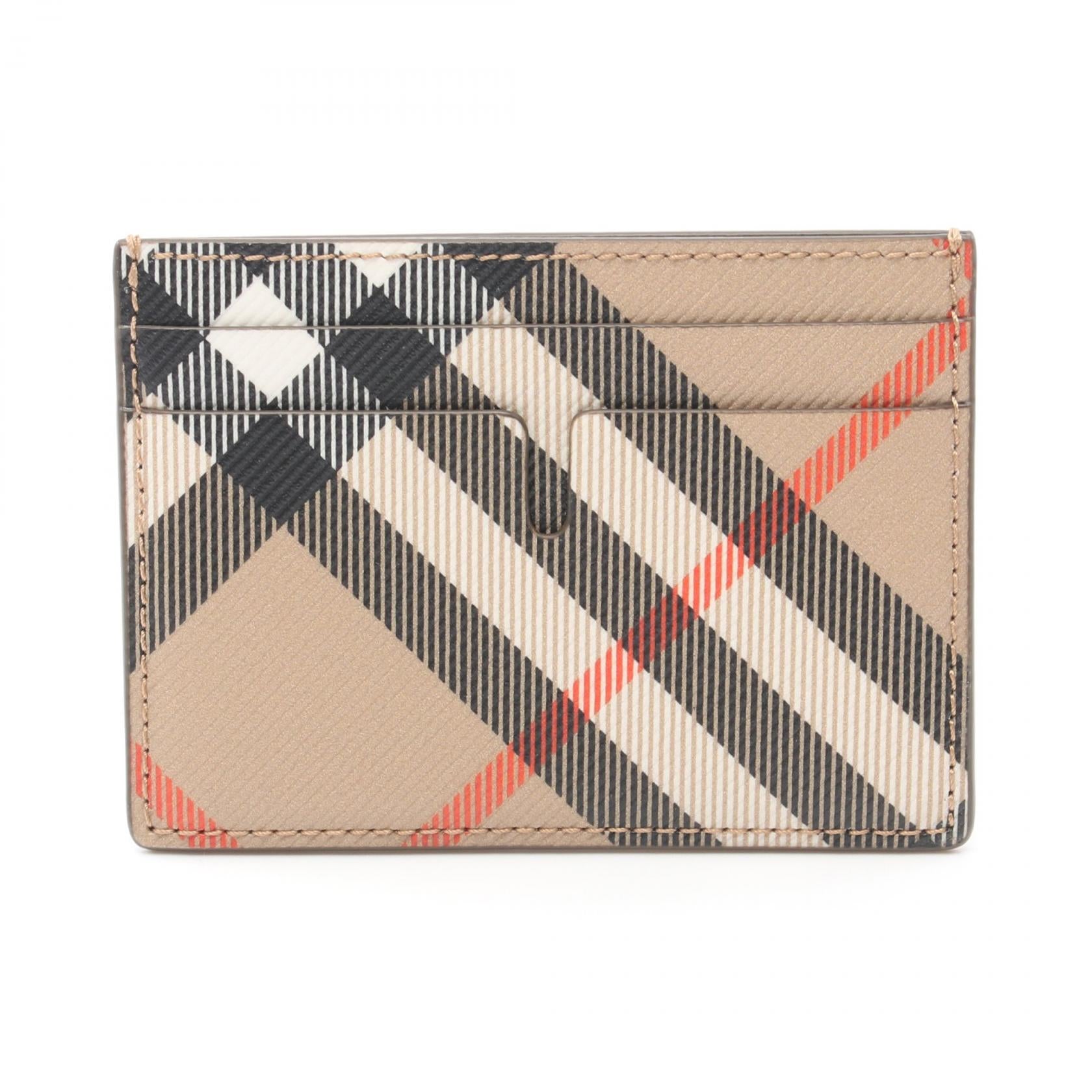 Burberry Check Slim Card Holder PVC Canvas