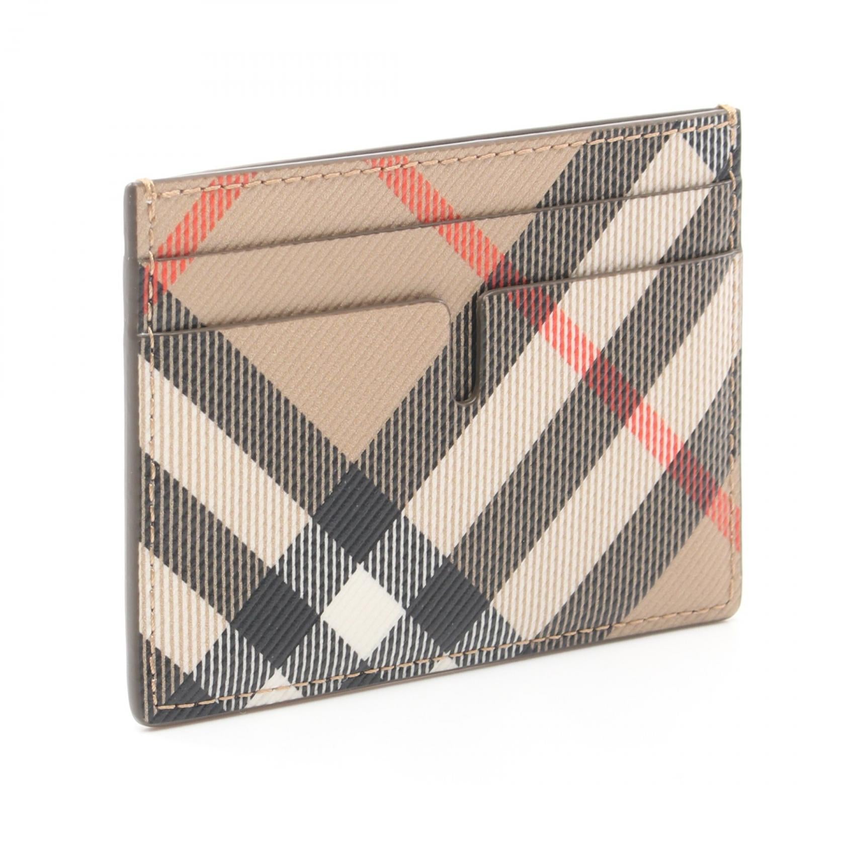 Burberry Check Slim Card Holder PVC Canvas