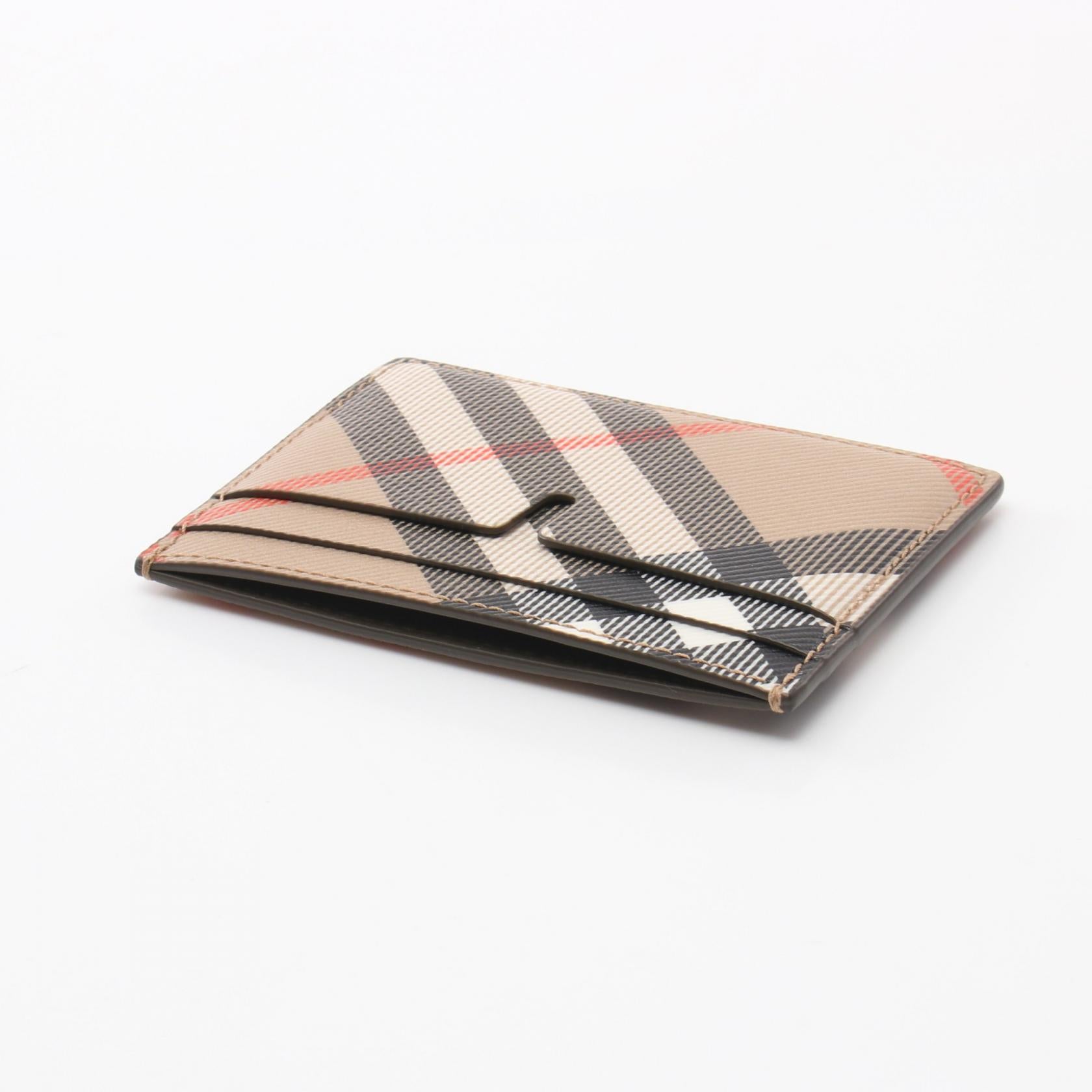 Burberry Check Slim Card Holder PVC Canvas