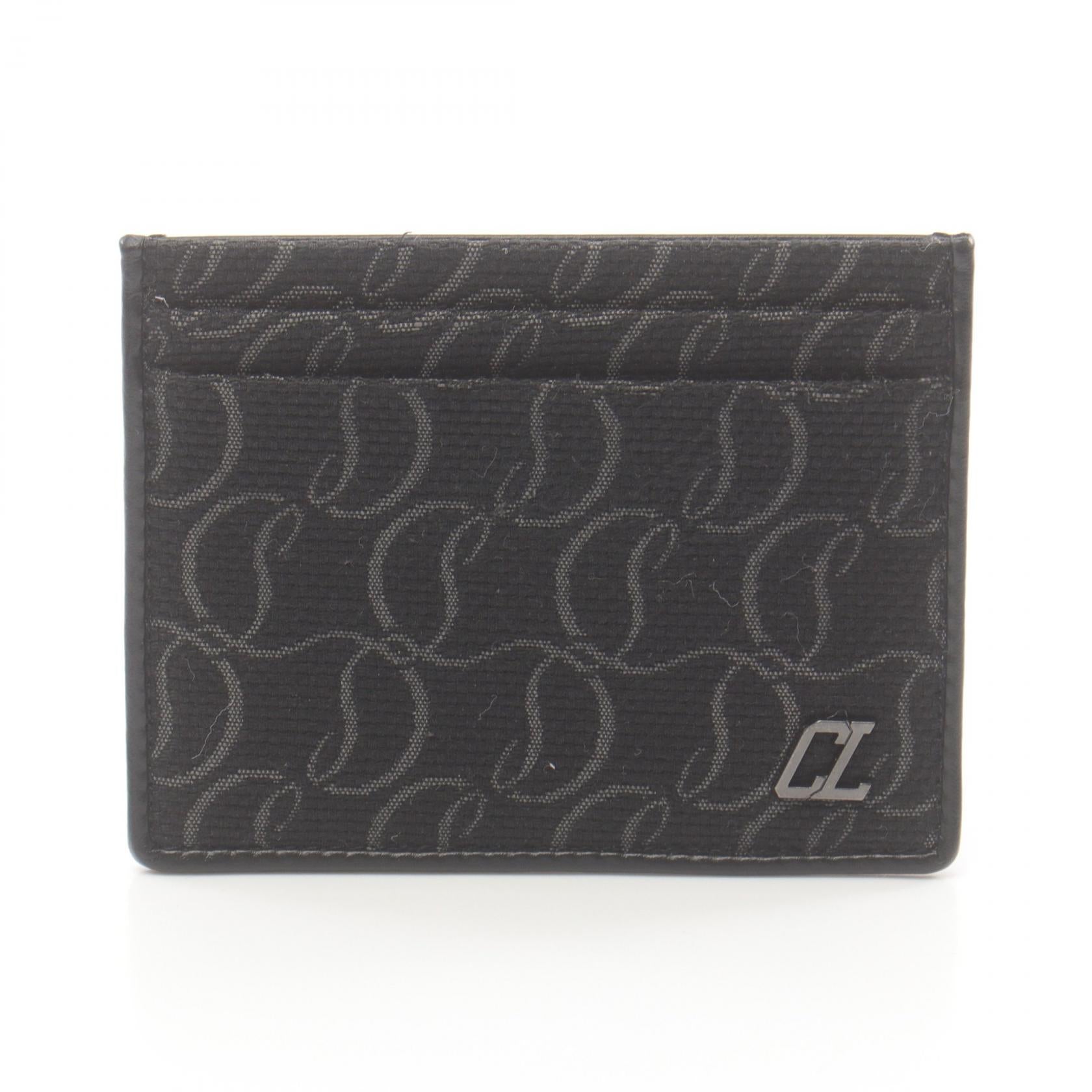 Christian Louboutin Canvas Leather Card Case