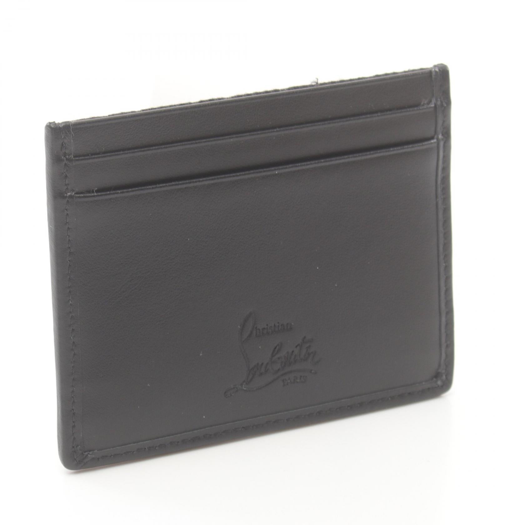 Christian Louboutin Canvas Leather Card Case