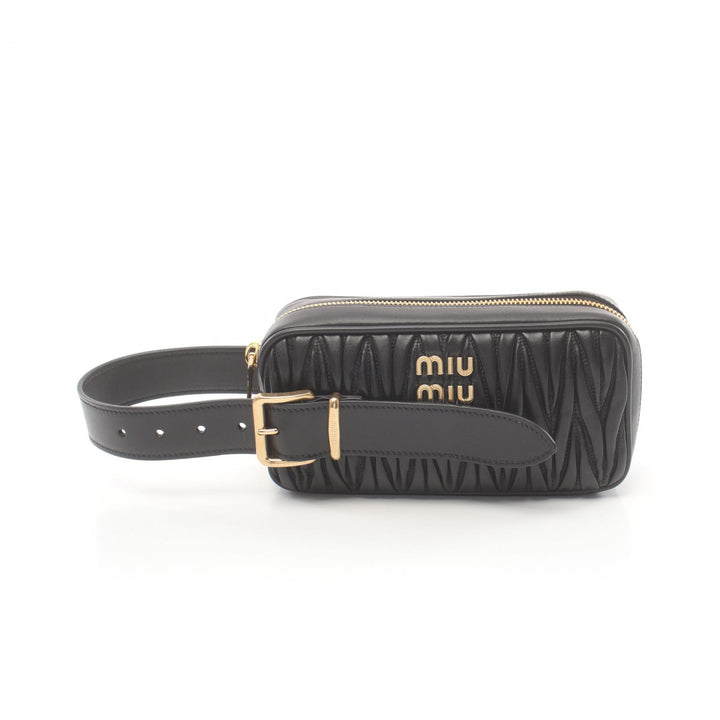 Miu Miu Matelasse Leather Clutch Bag