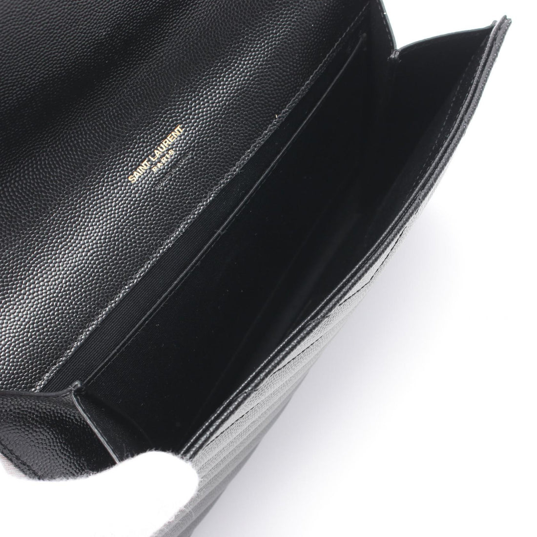 Saint Laurent Monogram Leather Clutch Bag