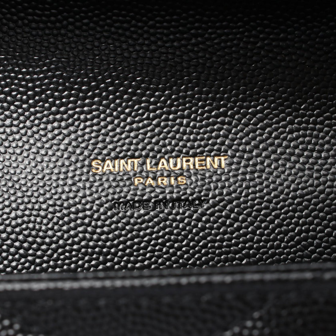 Saint Laurent Monogram Leather Clutch Bag