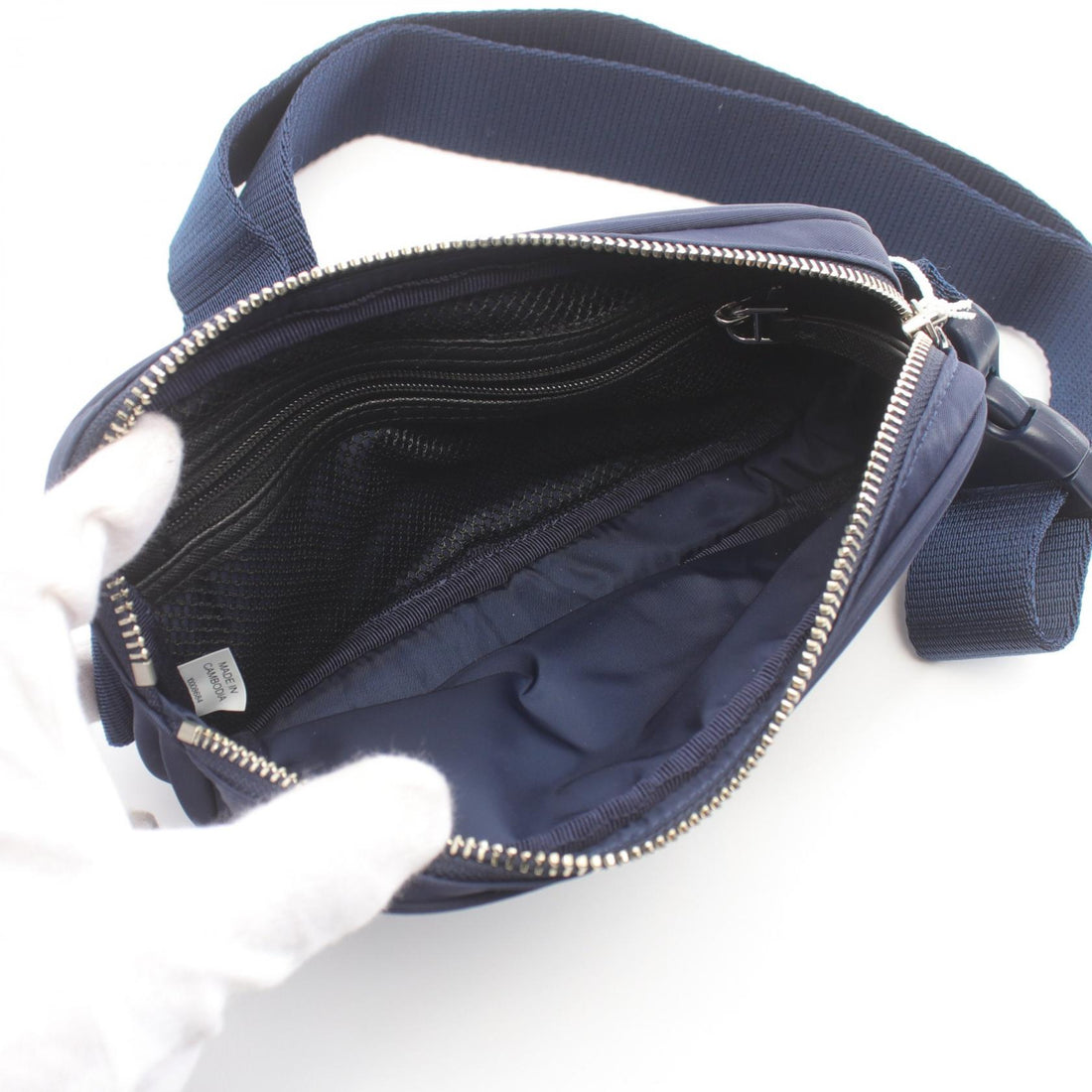 Tory Burch Virginia Nylon Belt Bag Navy