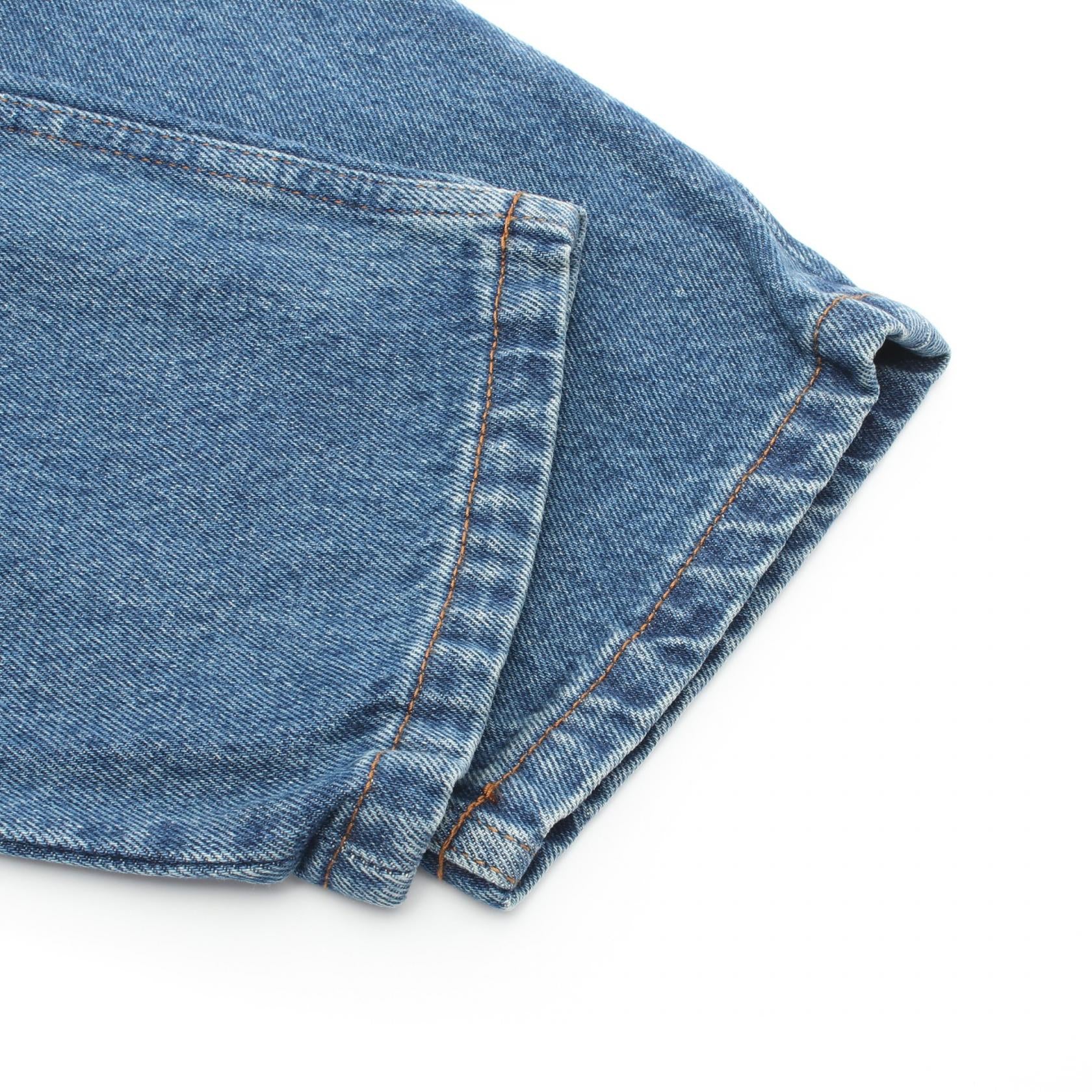 AMI Cotton Denim Pants Blue