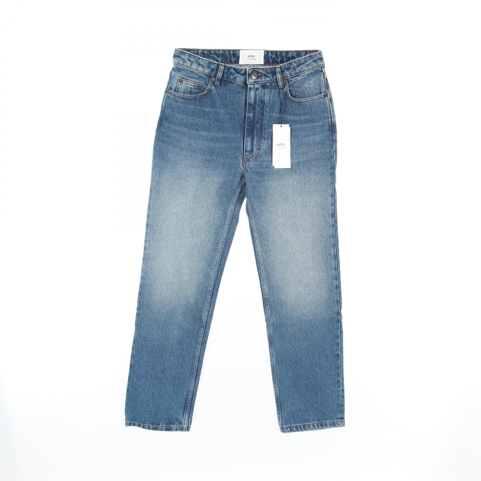 AMI Denim Pants Cotton Blue FTR020.DE000148028