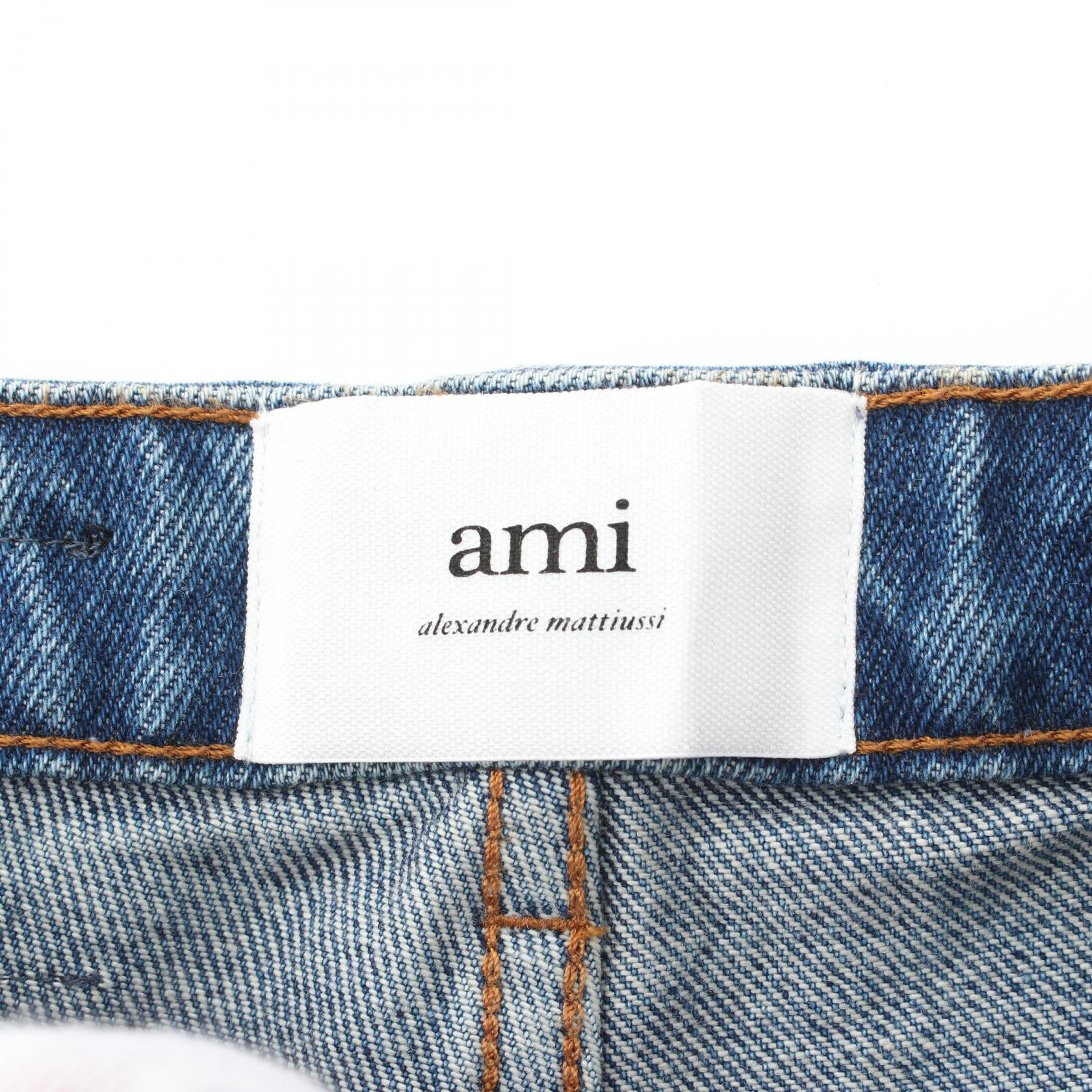 AMI Denim Pants Cotton Blue FTR020.DE000148028