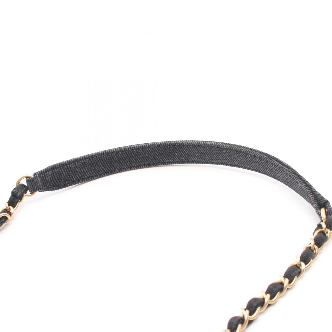 Matelasse Denim Chain Shoulder Bag