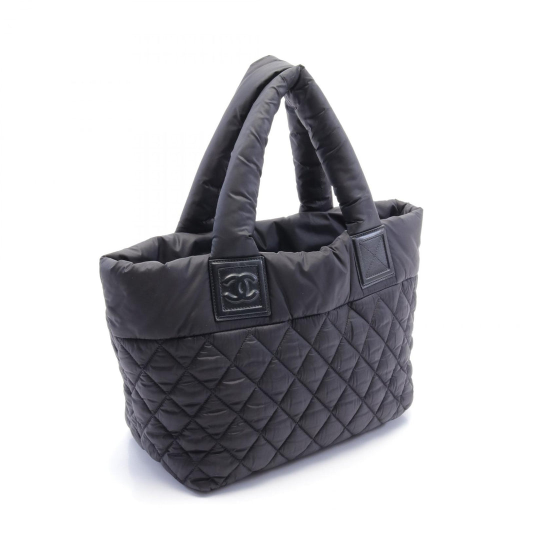 Chanel Coco Cocoon Small Tote Bag Nylon Leather