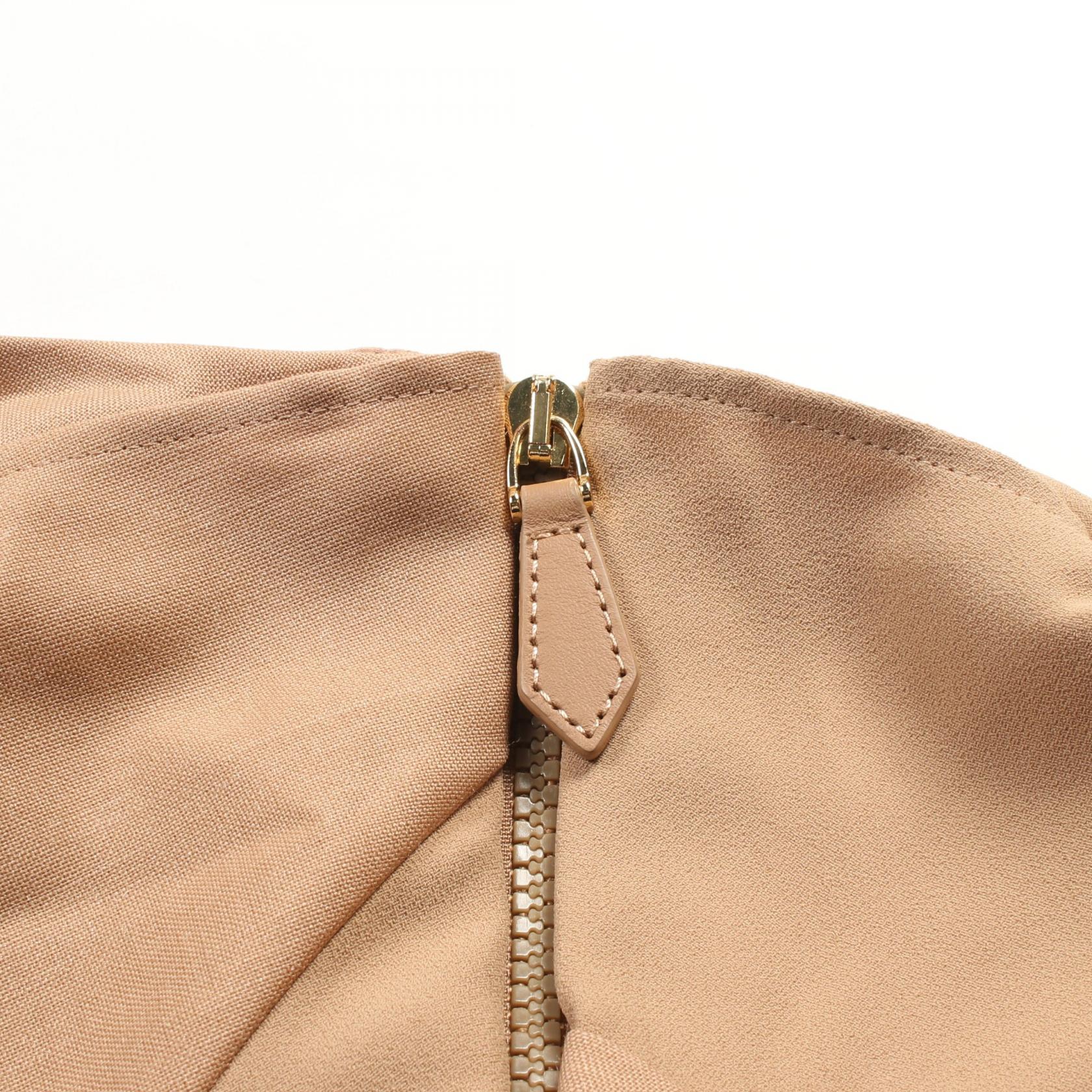 Burberry Wool Polyester Mohair Skirt Beige