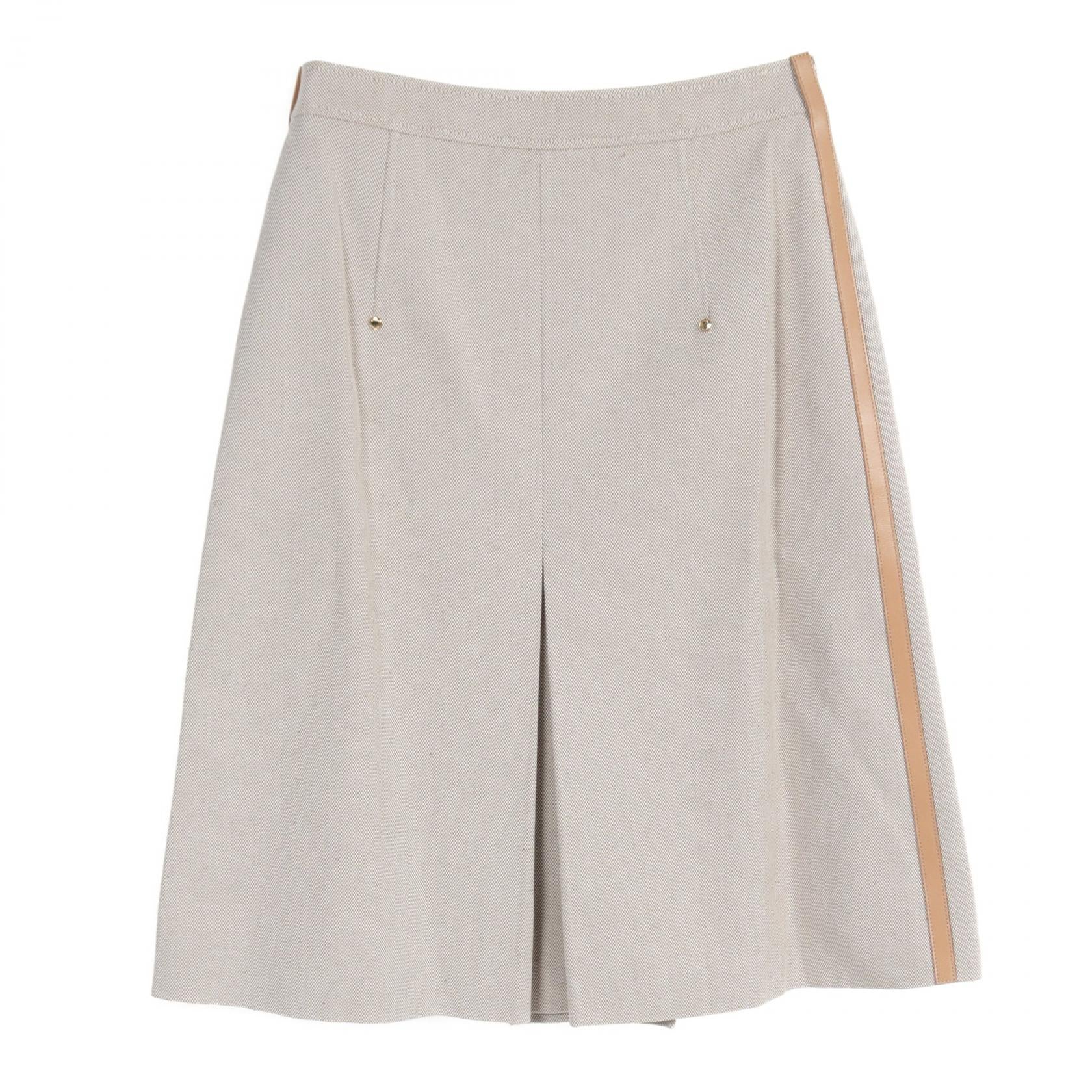 Burberry Cotton Skirt Beige