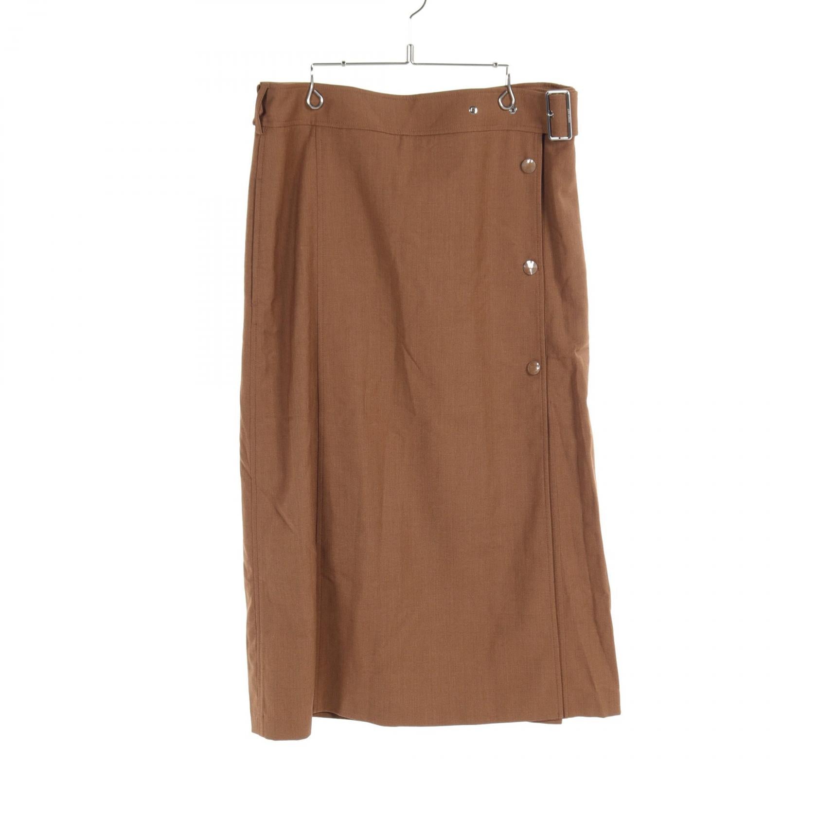 Burberry Wool Viscose Skirt Brown