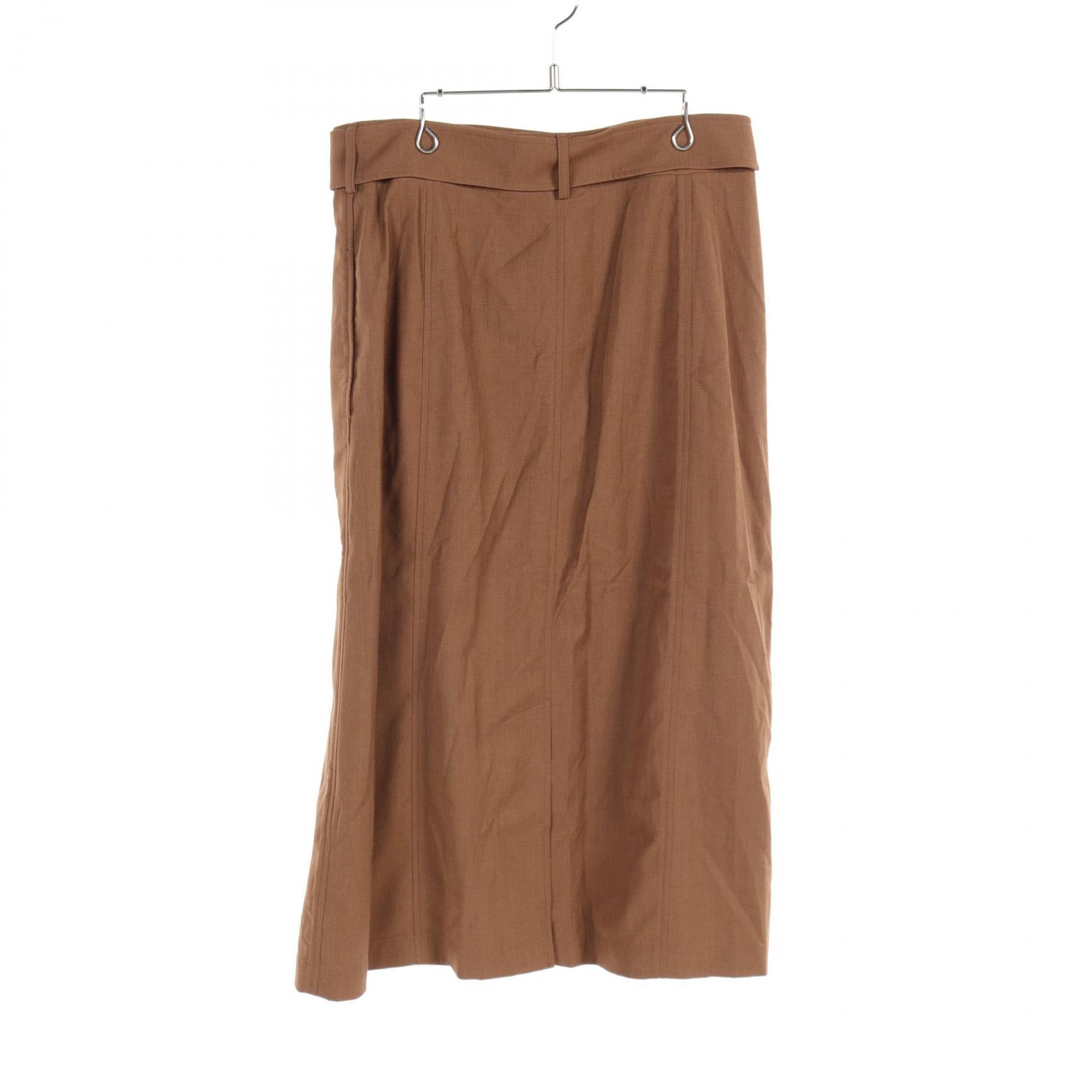 Burberry Wool Viscose Skirt Brown