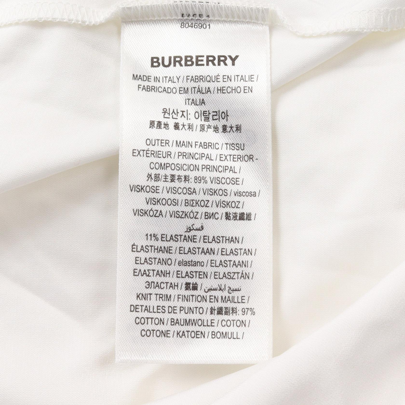 Burberry Rayon Top White 8046901