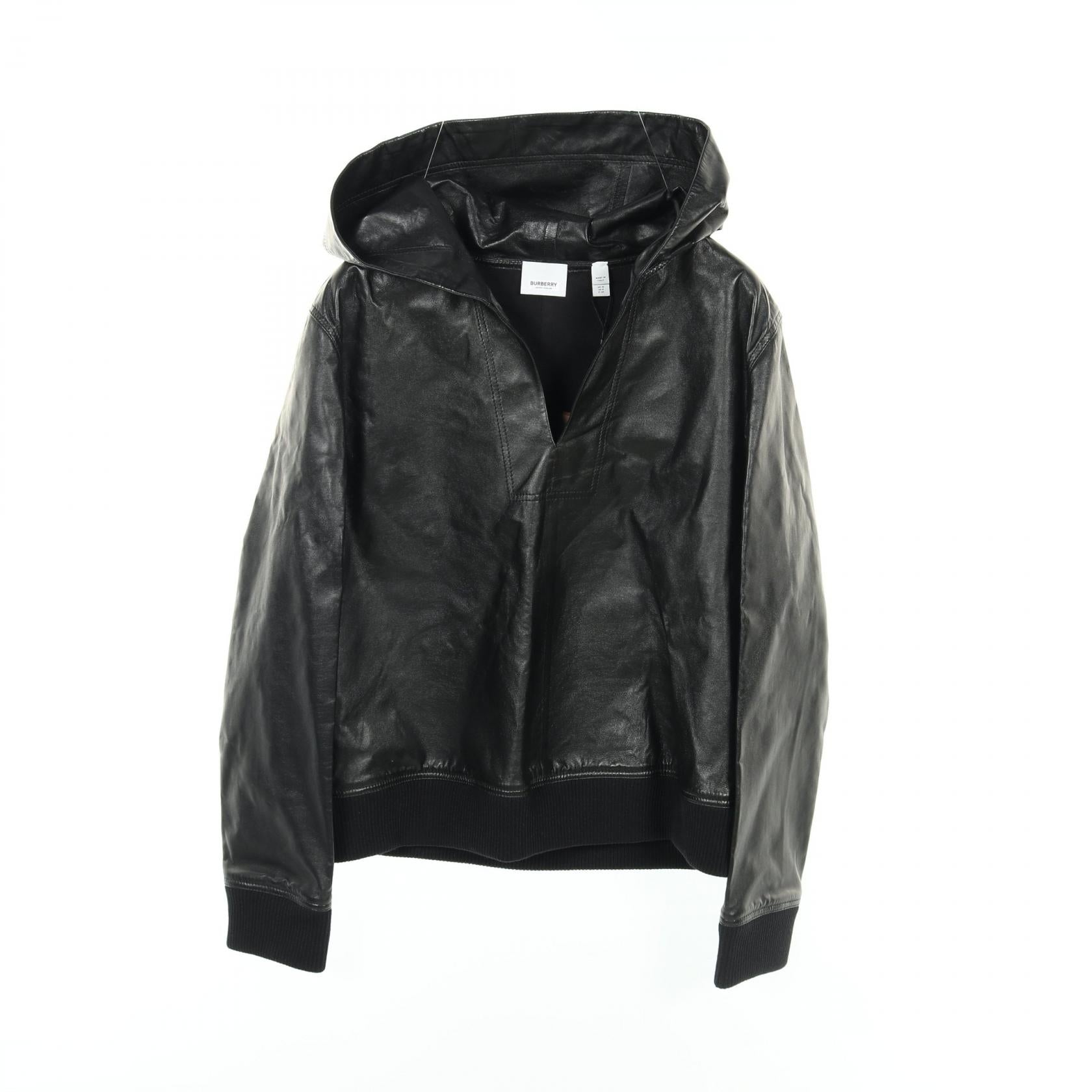 Burberry Lamb Leather Hoodie Jacket